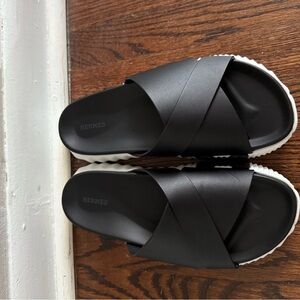 COPY - LIKE NEW WORN ONCE Hermes Black Slide Sandals